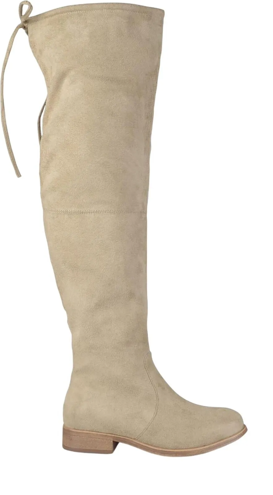 Journee Collection Womens Wide Calf Mount Boot MOUNT-TAU Taupe Brown 9M-WC