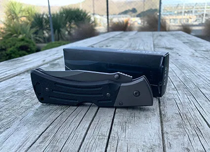 Ka-Bar G10 MULE Serrated Black Knife - 3063