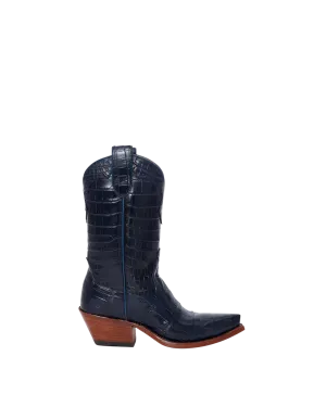 Kerri Navy Croc