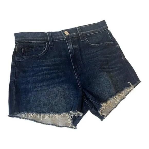 L’Agence Ryland Cutoff Jean Shorts Denim Frayed Hem Designer Premium Sz 25