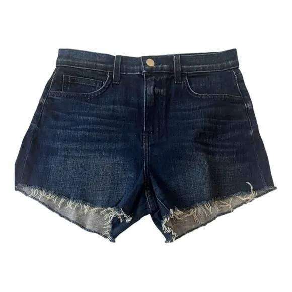 L’Agence Ryland Cutoff Jean Shorts Denim Frayed Hem Designer Premium Sz 25