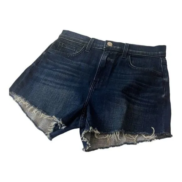 L’Agence Ryland Cutoff Jean Shorts Denim Frayed Hem Designer Premium Sz 25