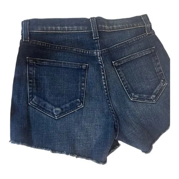 L’Agence Ryland Cutoff Jean Shorts Denim Frayed Hem Designer Premium Sz 25
