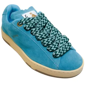 Lanvin Blue Budgie Light Curb Low Top Sneakers