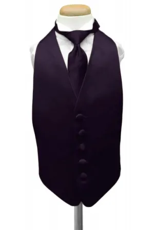 Lapis Luxury Satin Kids Tuxedo Vest