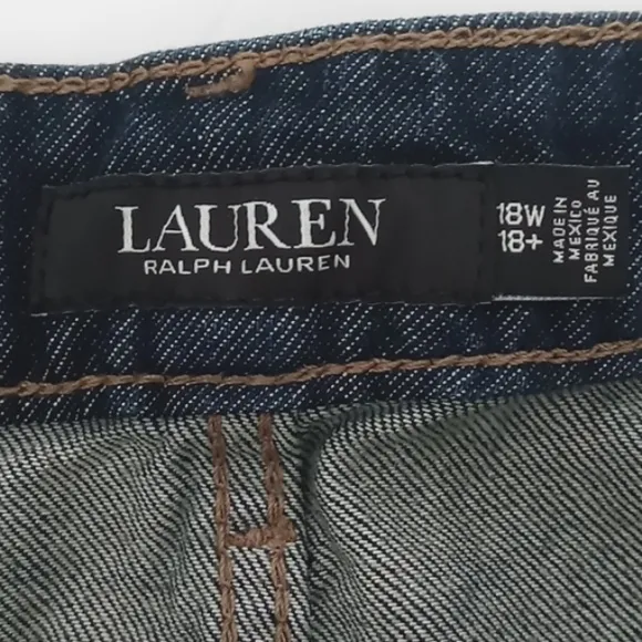 Lauren Ralph Lauren NEW Black Label Denim Straight Leg Jeans Women Size 18W/18 