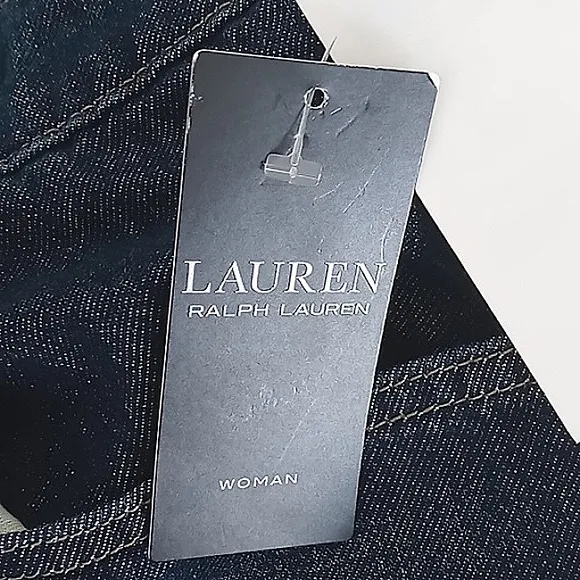 Lauren Ralph Lauren NEW Black Label Denim Straight Leg Jeans Women Size 18W/18 