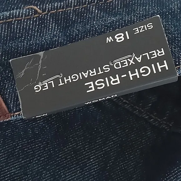Lauren Ralph Lauren NEW Black Label Denim Straight Leg Jeans Women Size 18W/18 