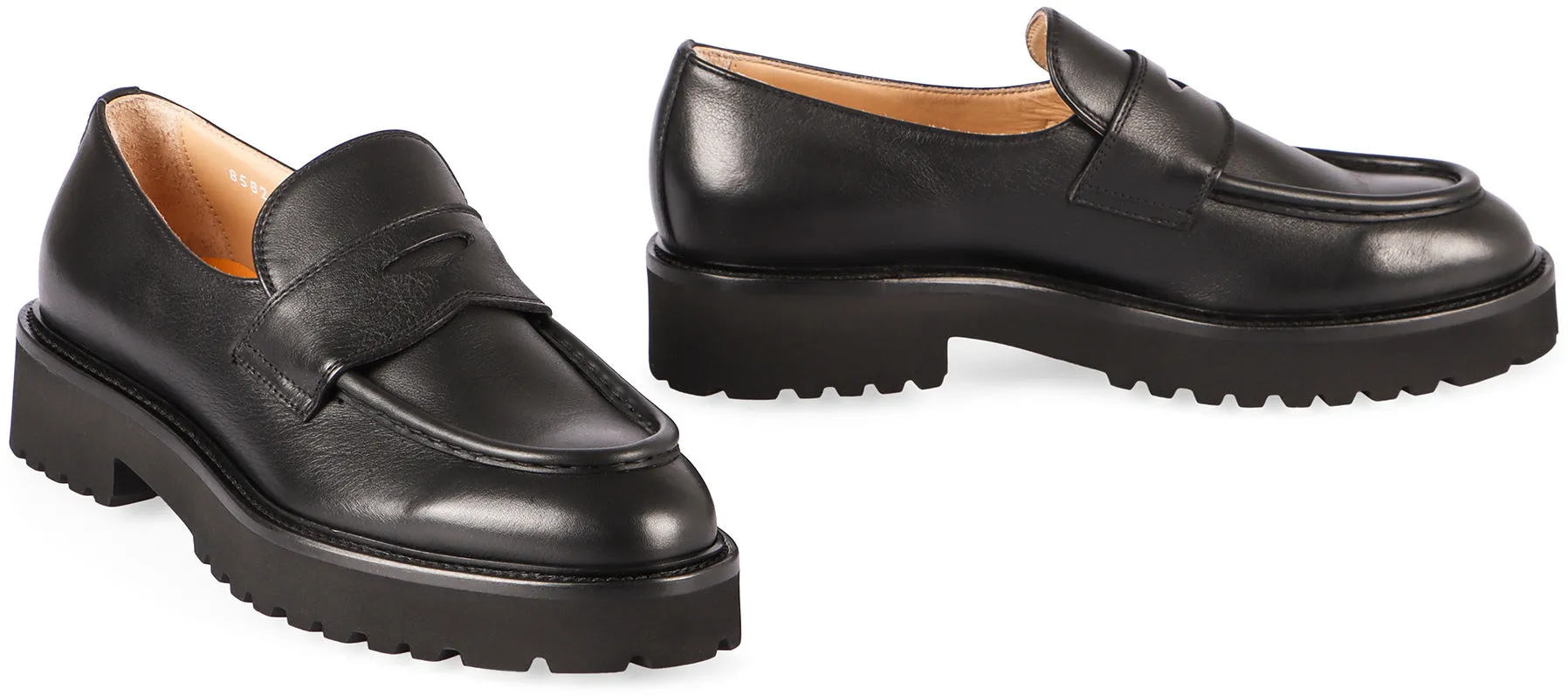Leather loafers