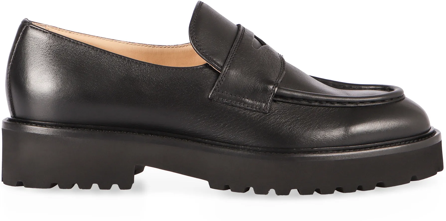 Leather loafers