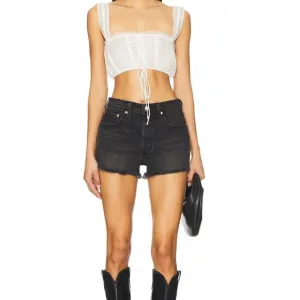 Levis 501 Black Denim Shorts- NWT