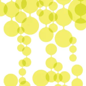Linked Bubbles Yellow 881014 Wallpaper