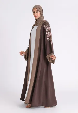 Luxury Embroidered Kimono Open Abaya (Premium)