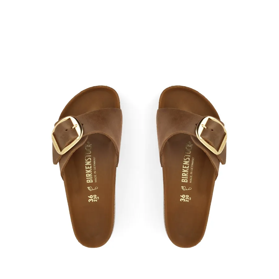 MADRID BIG BUCKLE - COGNAC OILED LEATHER