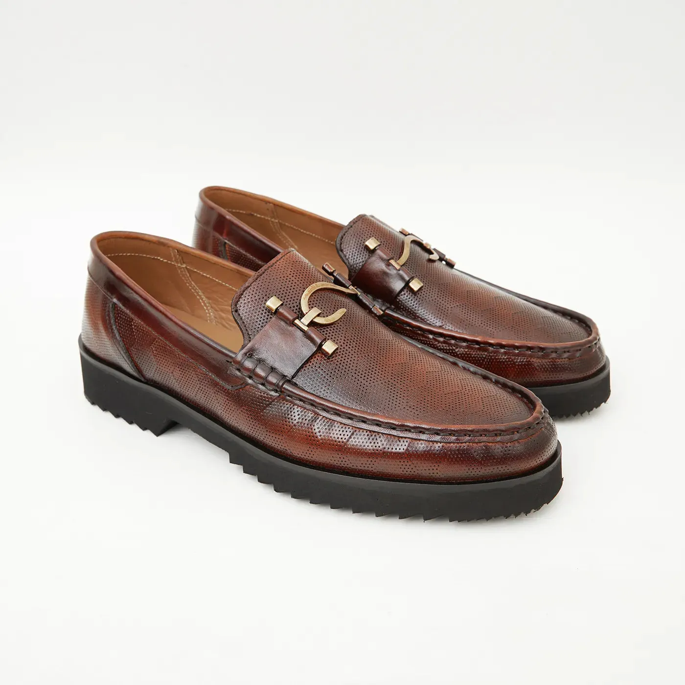 MAS-609-BURGANDY-Men's Formal Oxford