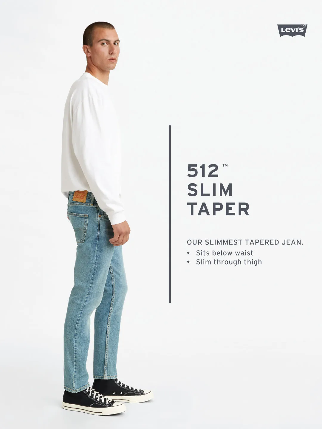 Men's 512 Slim Tapered Fit Blue Chinos