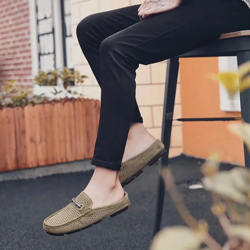 Men’s Classic Eyelet Loafers with Silver Accent | For Everyday Wear