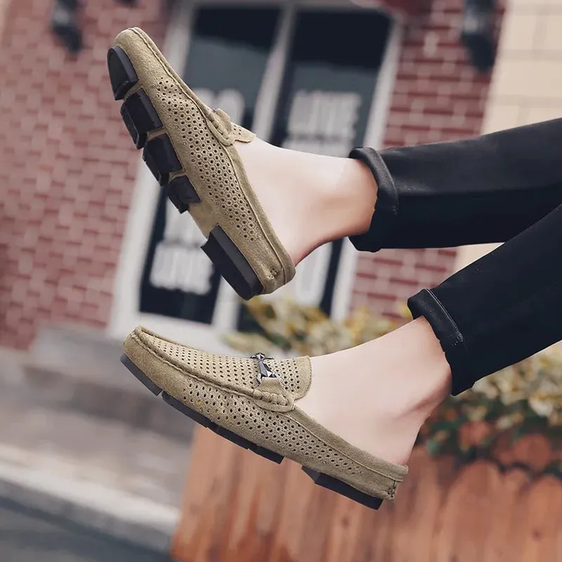 Men’s Classic Eyelet Loafers with Silver Accent | For Everyday Wear