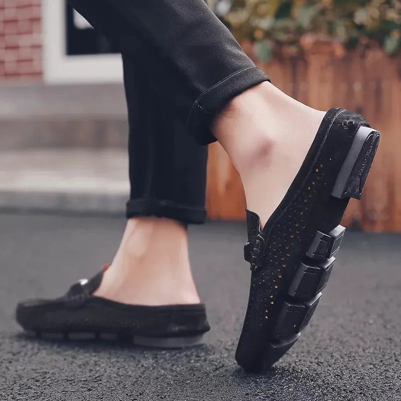 Men’s Classic Eyelet Loafers with Silver Accent | For Everyday Wear