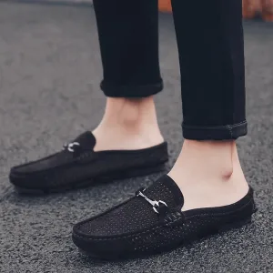 Men’s Classic Eyelet Loafers with Silver Accent | For Everyday Wear