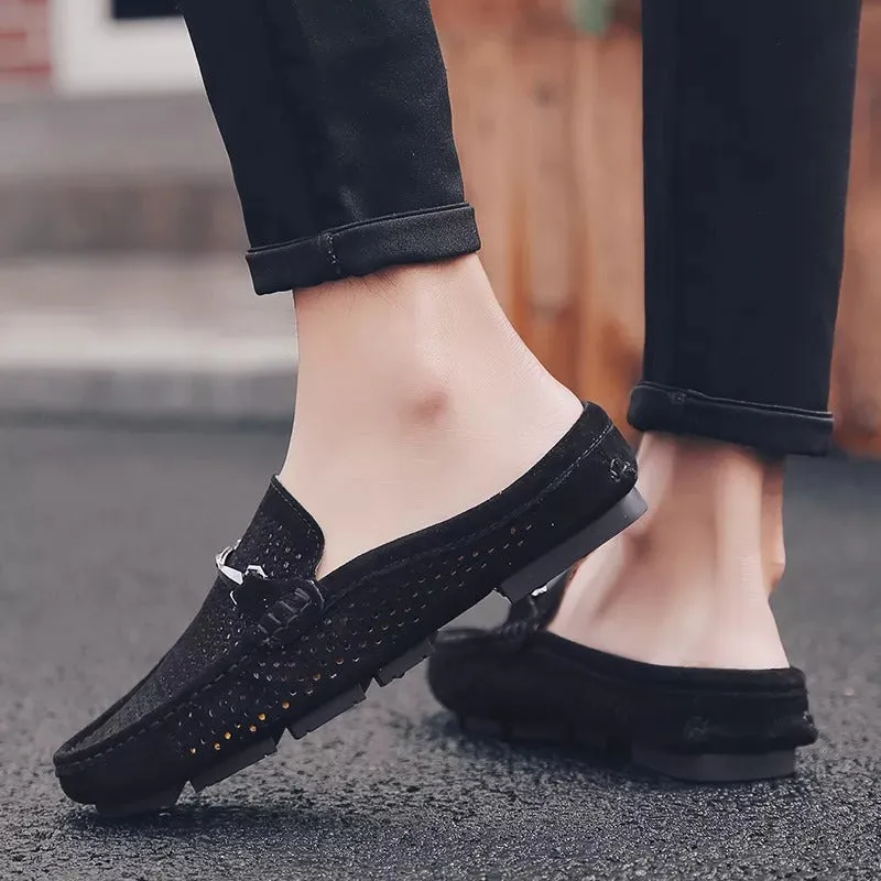 Men’s Classic Eyelet Loafers with Silver Accent | For Everyday Wear