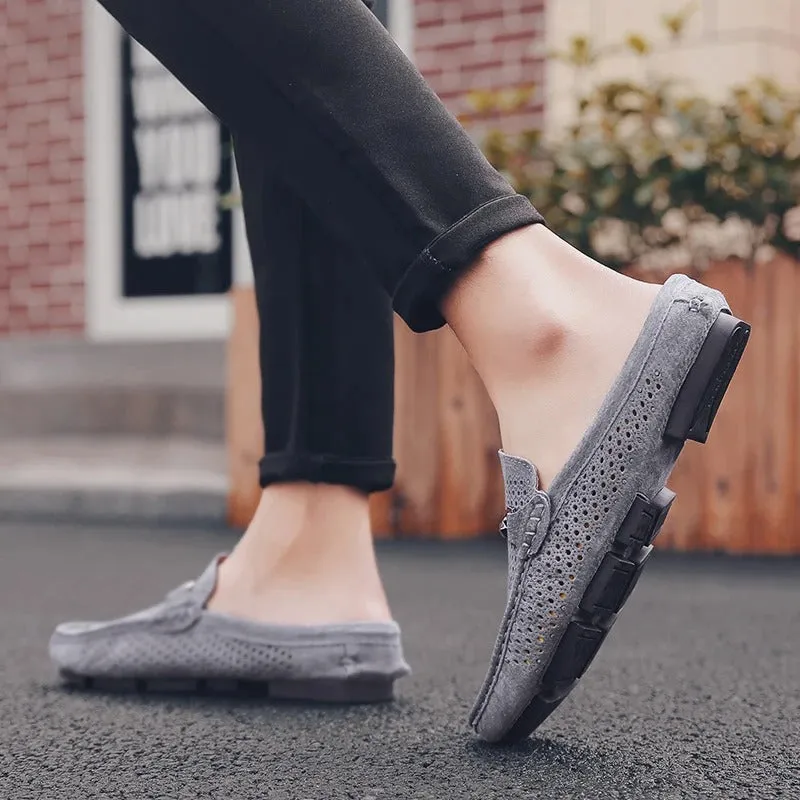 Men’s Classic Eyelet Loafers with Silver Accent | For Everyday Wear