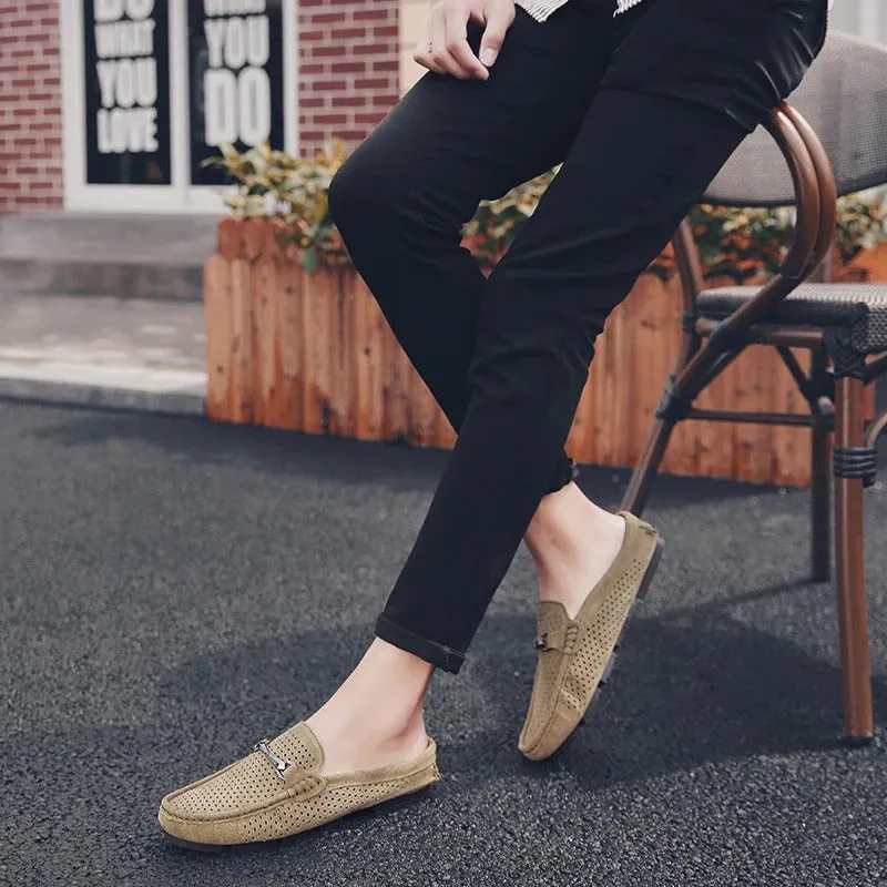 Men’s Classic Eyelet Loafers with Silver Accent | For Everyday Wear