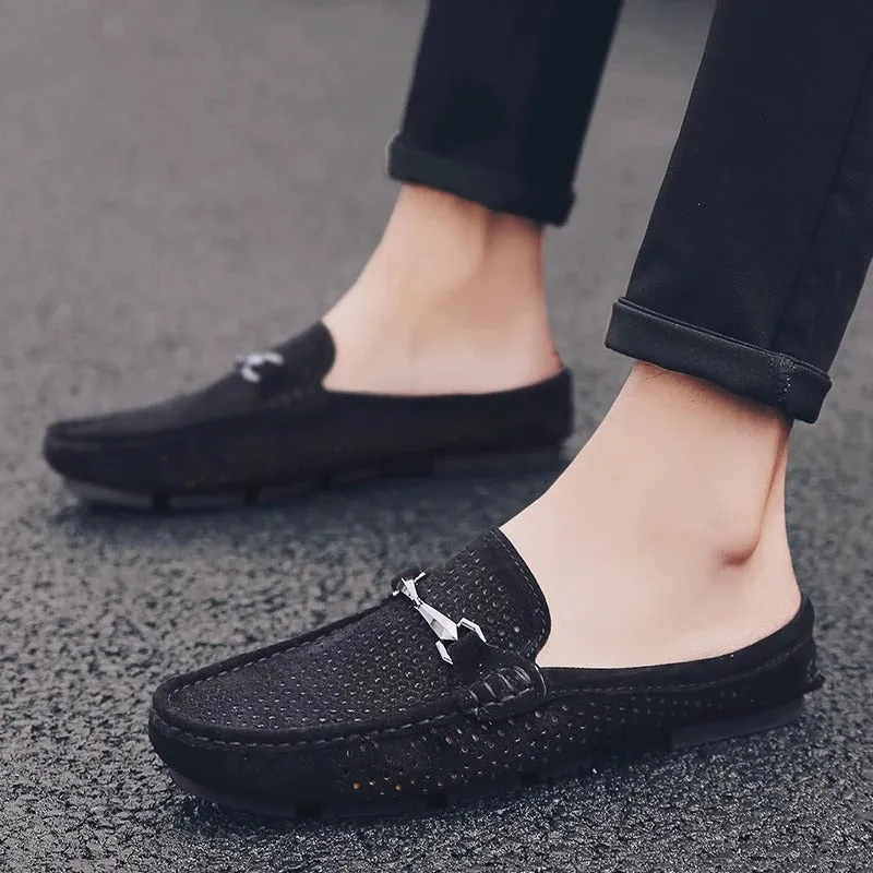 Men’s Classic Eyelet Loafers with Silver Accent | For Everyday Wear
