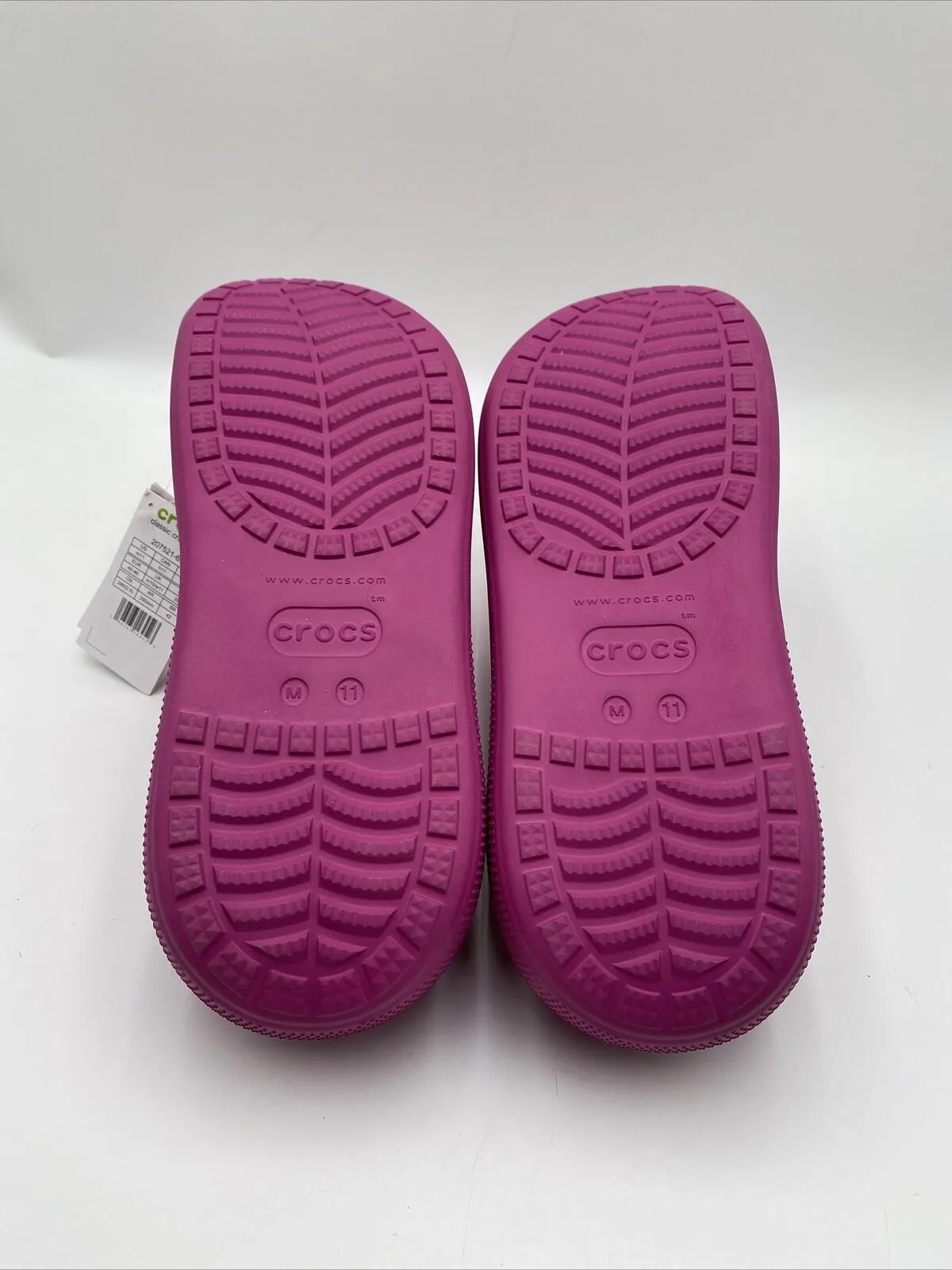 Men’s Crocs Crush Clogs Pink Size 11M - Very Good