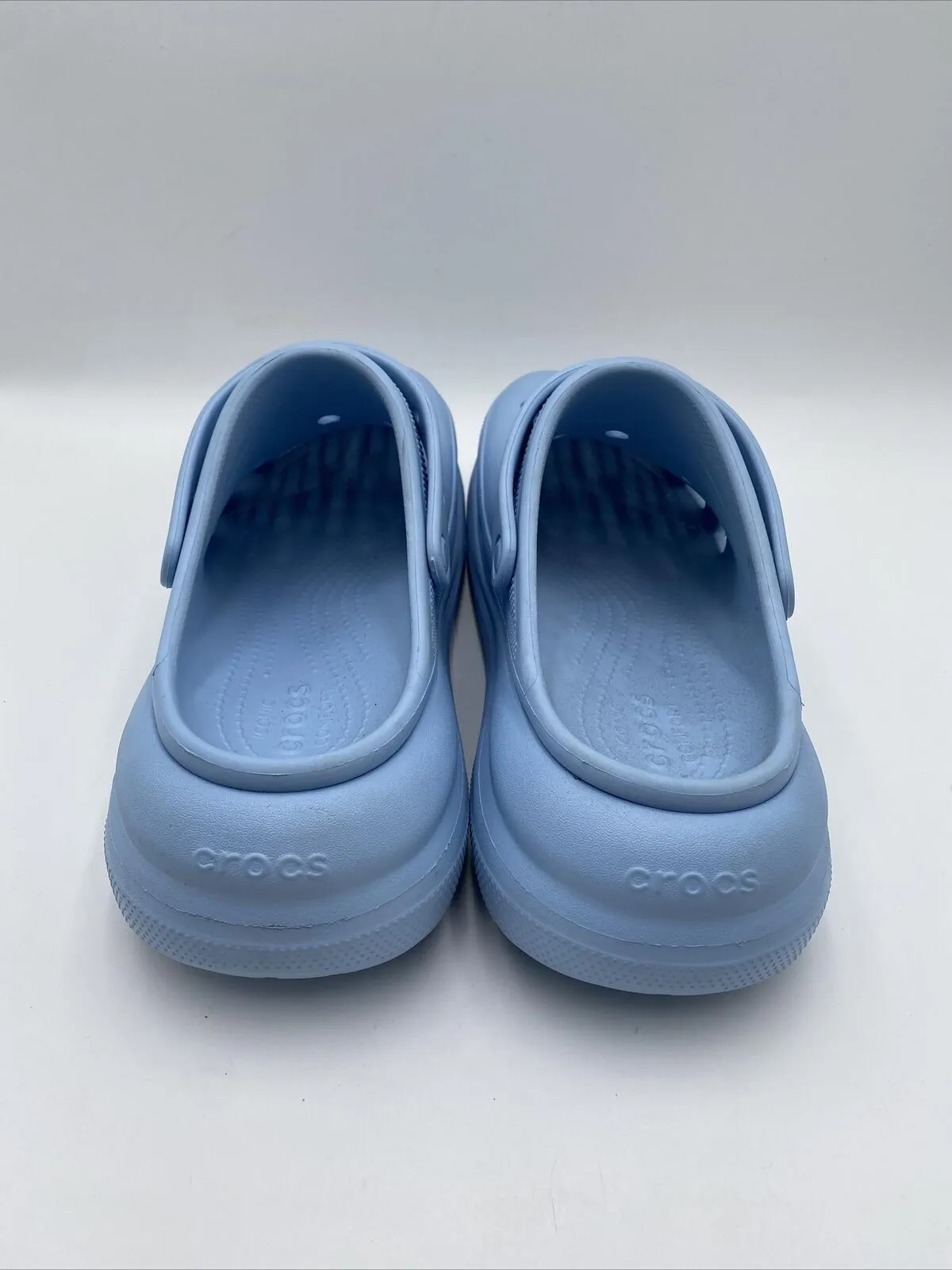 Men’s Crocs Crush Clogs Platform Blue Size 13M - Very Good