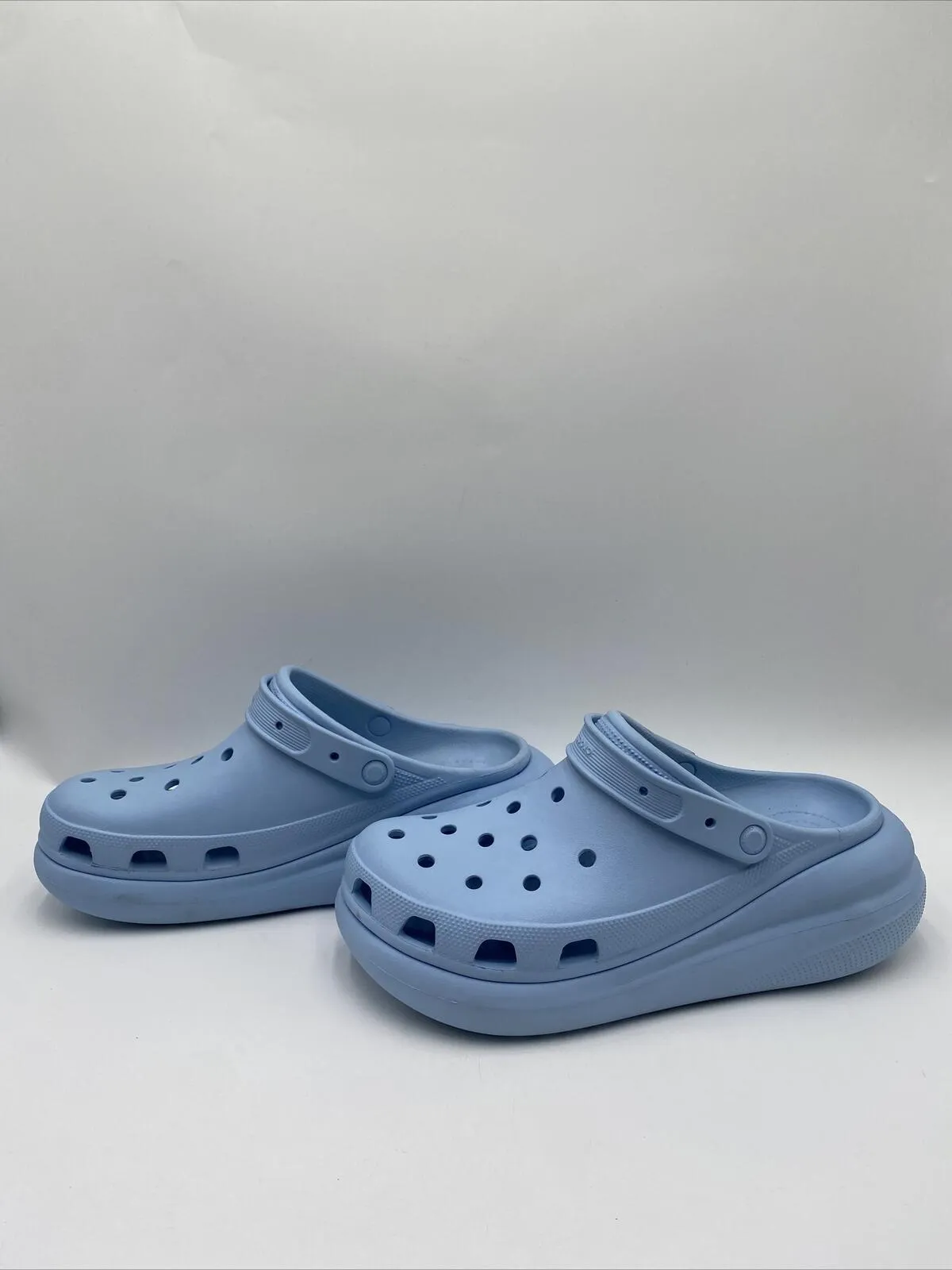 Men’s Crocs Crush Clogs Platform Blue Size 13M - Very Good