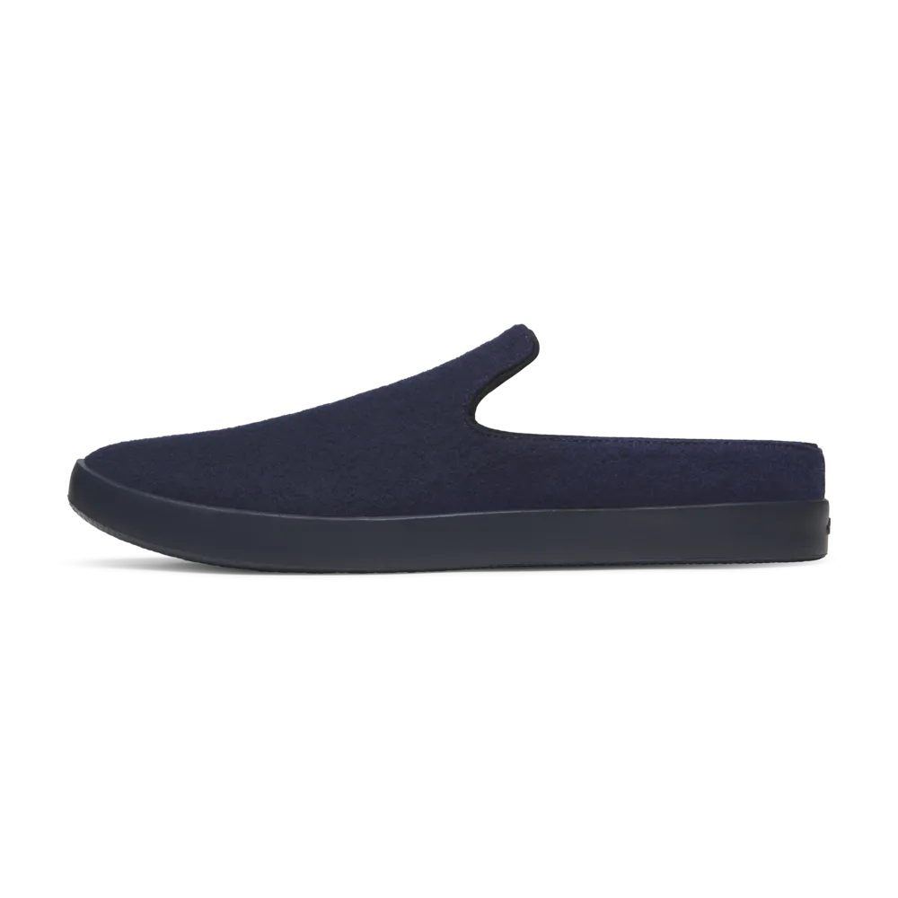 Men's Wool Lounger Mule - Deep Navy (True Navy Sole)