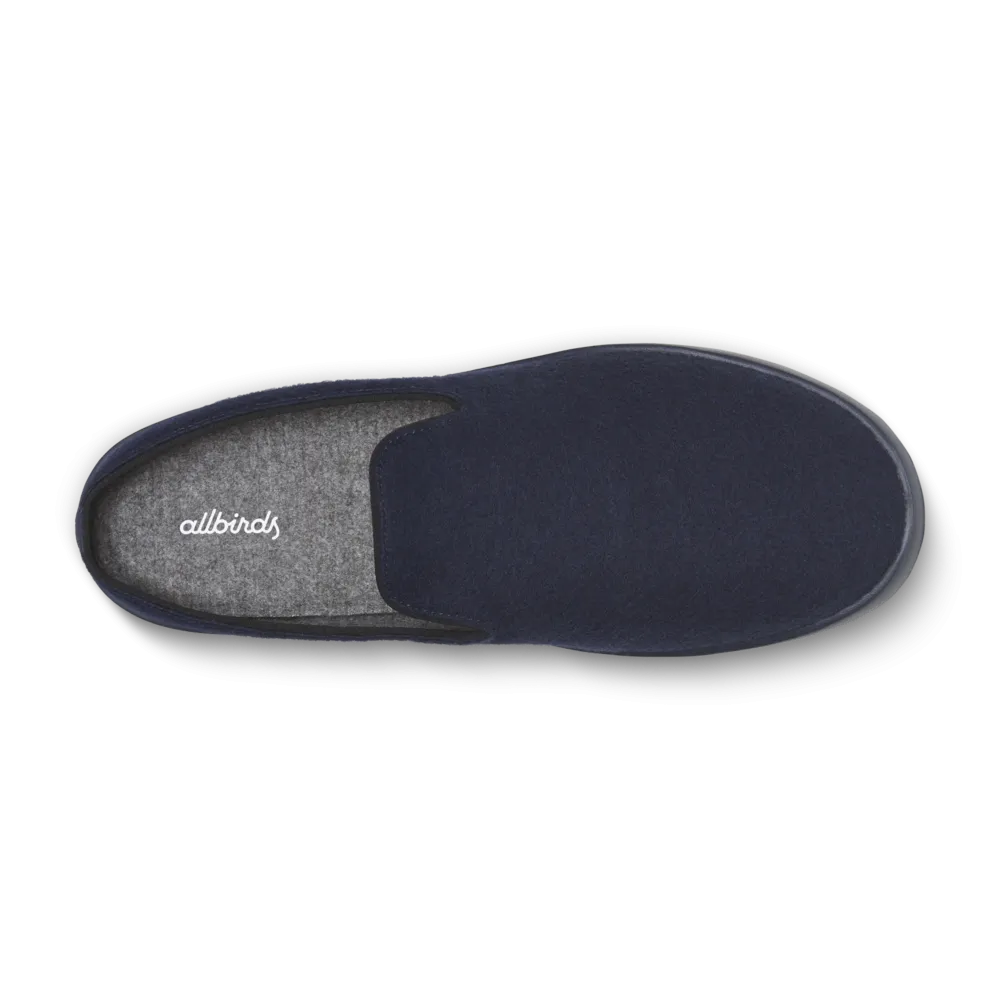 Men's Wool Lounger Mule - Deep Navy (True Navy Sole)