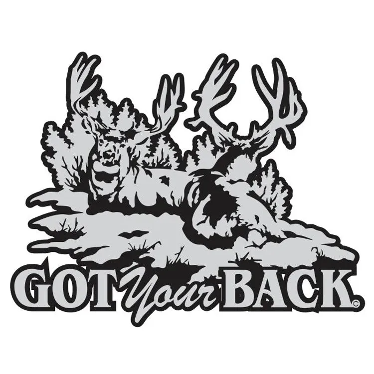 MULE DEER DECAL Titled "Got Your Back" By Upstream Images