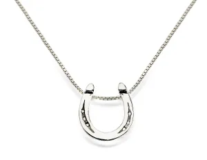 Mule Shoe Necklace, Sterling Silver