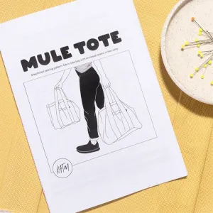 Mule Tote | Sewing Pattern by KATM ~ Digital PDF Pattern