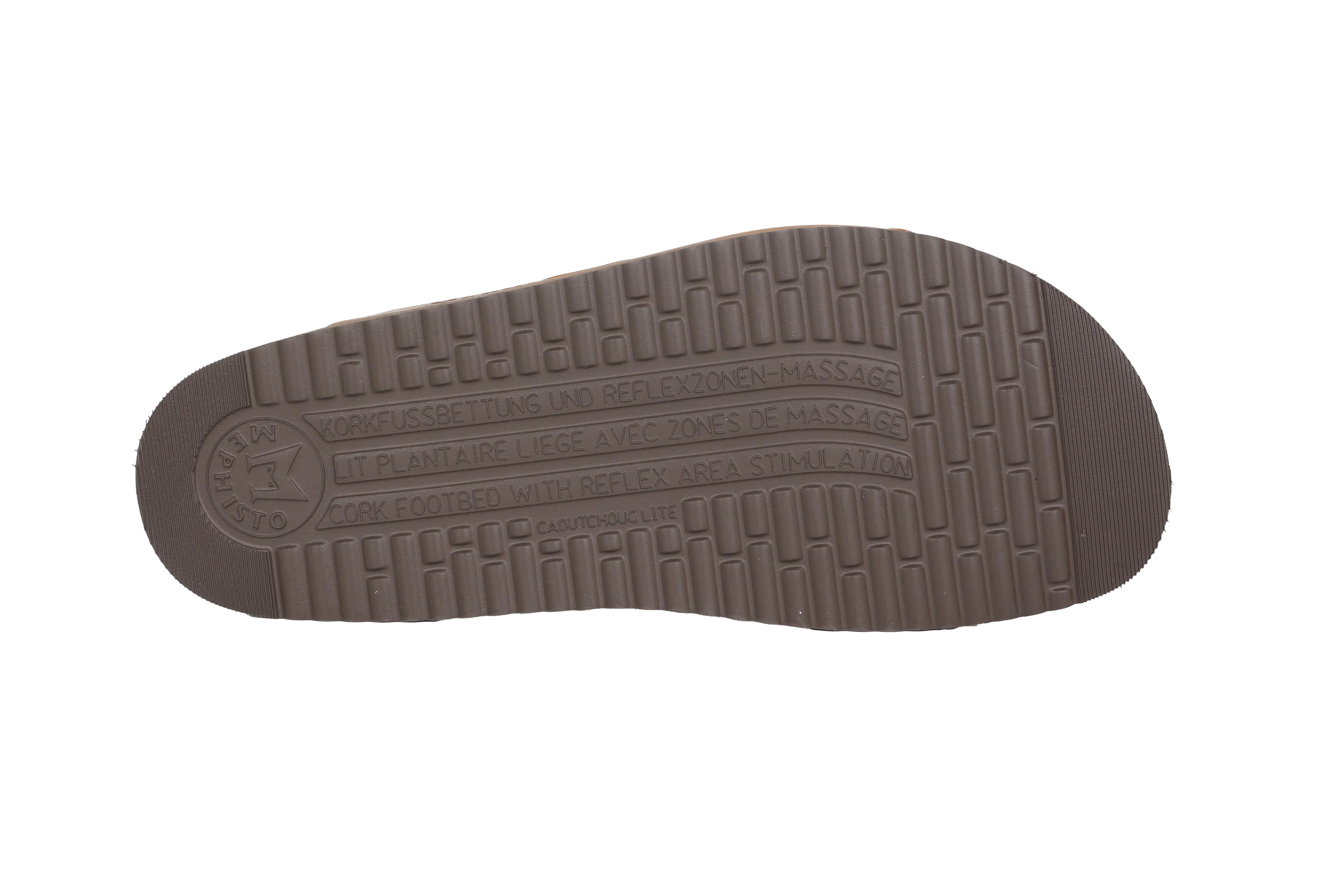 'Nerio' men's slide sandal - chestnut brown