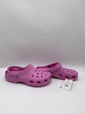 NWOB Men’s Crocs Classic Clogs Pink Size 12M - Like New