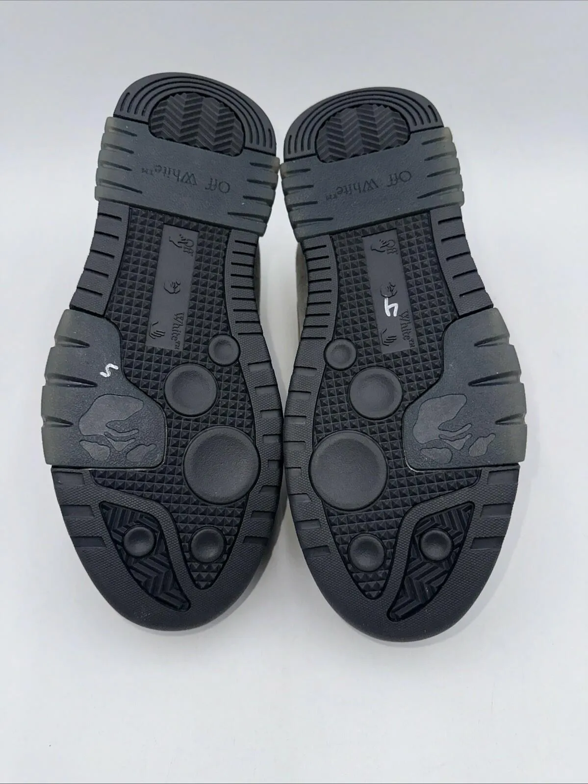 OFF-WHITE Out Of Office Slip On Gray Mules Men’s Size 38 - Very Good