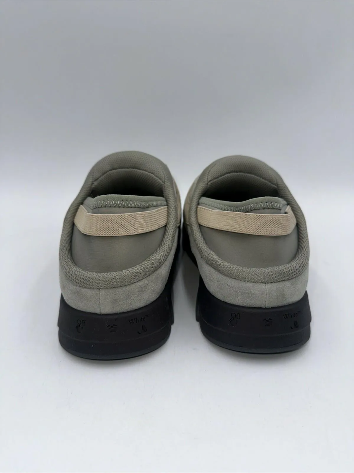 OFF-WHITE Out Of Office Slip On Gray Mules Men’s Size 38 - Very Good