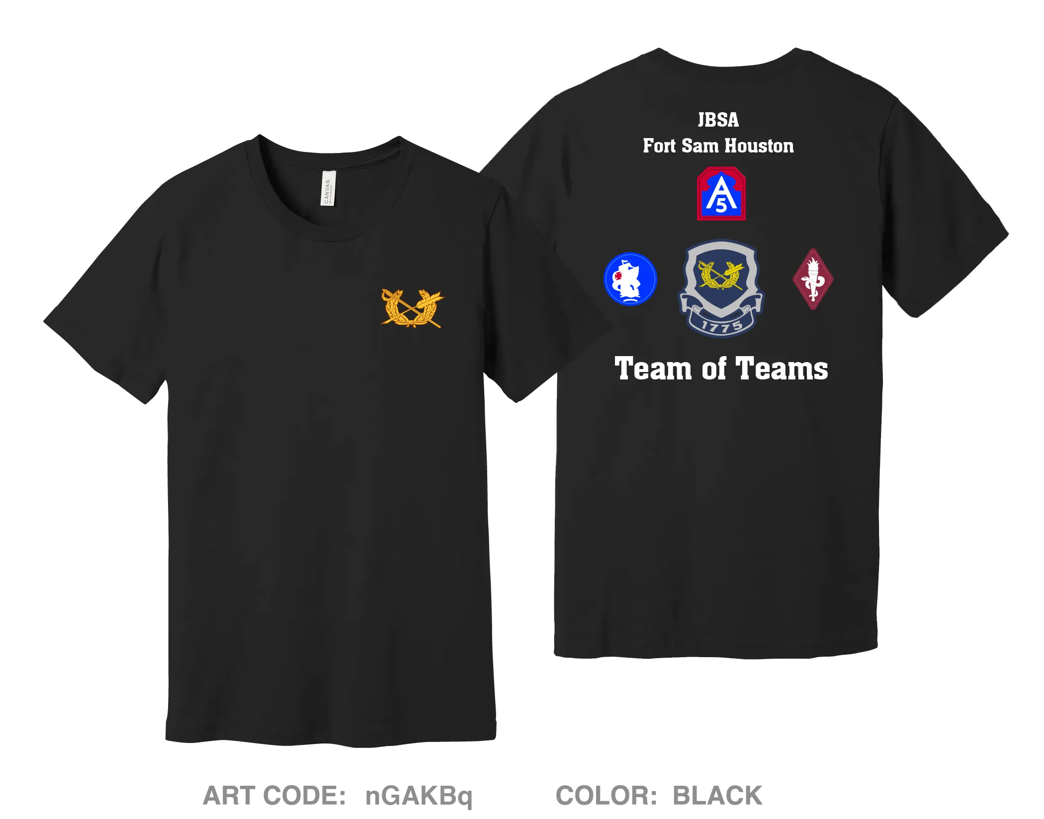 Office of the Staff Judge Advocate, ARNORTH (5th Army) Comfort Unisex Cotton SS Tee - nGAKBq