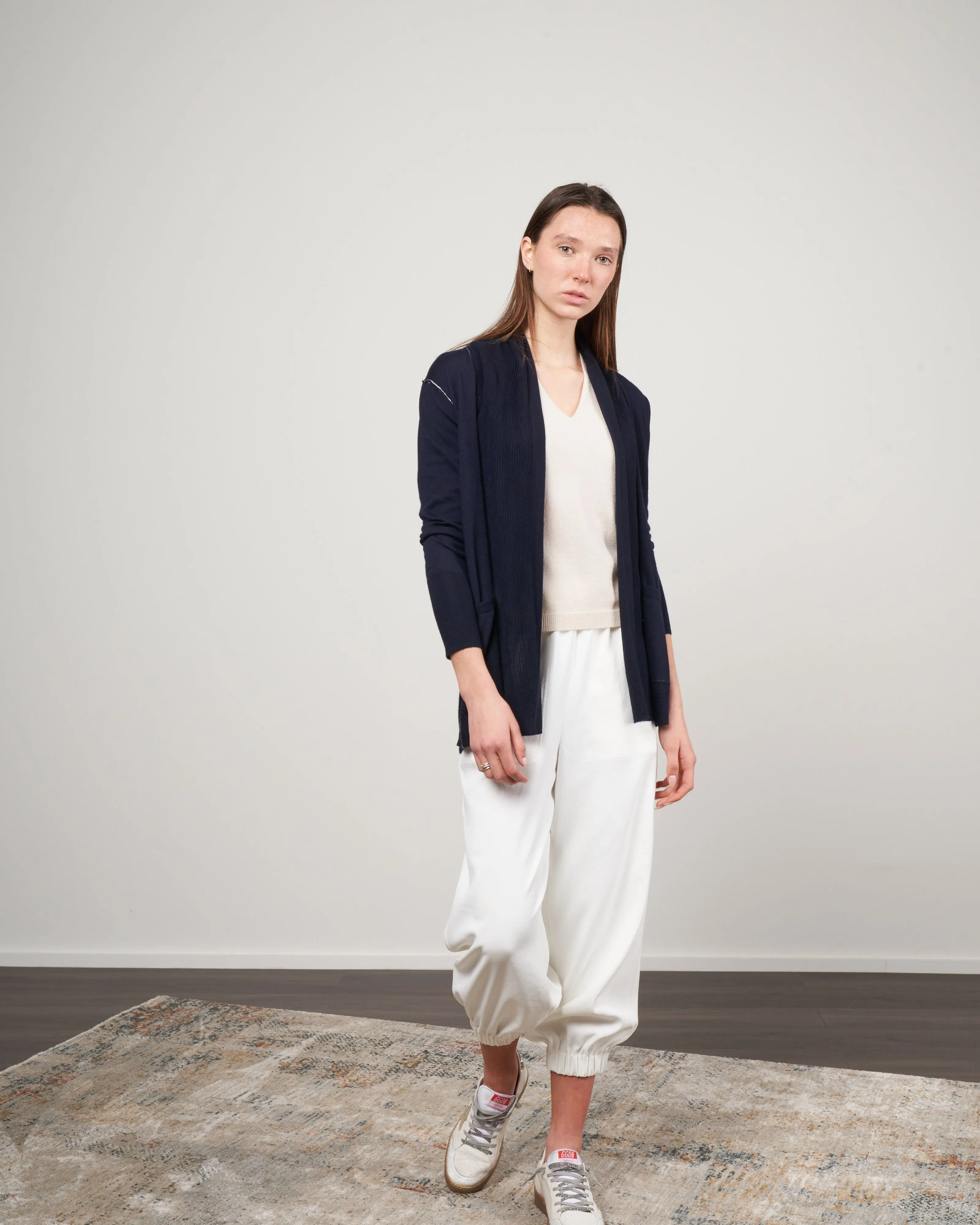 open cardigan - navy