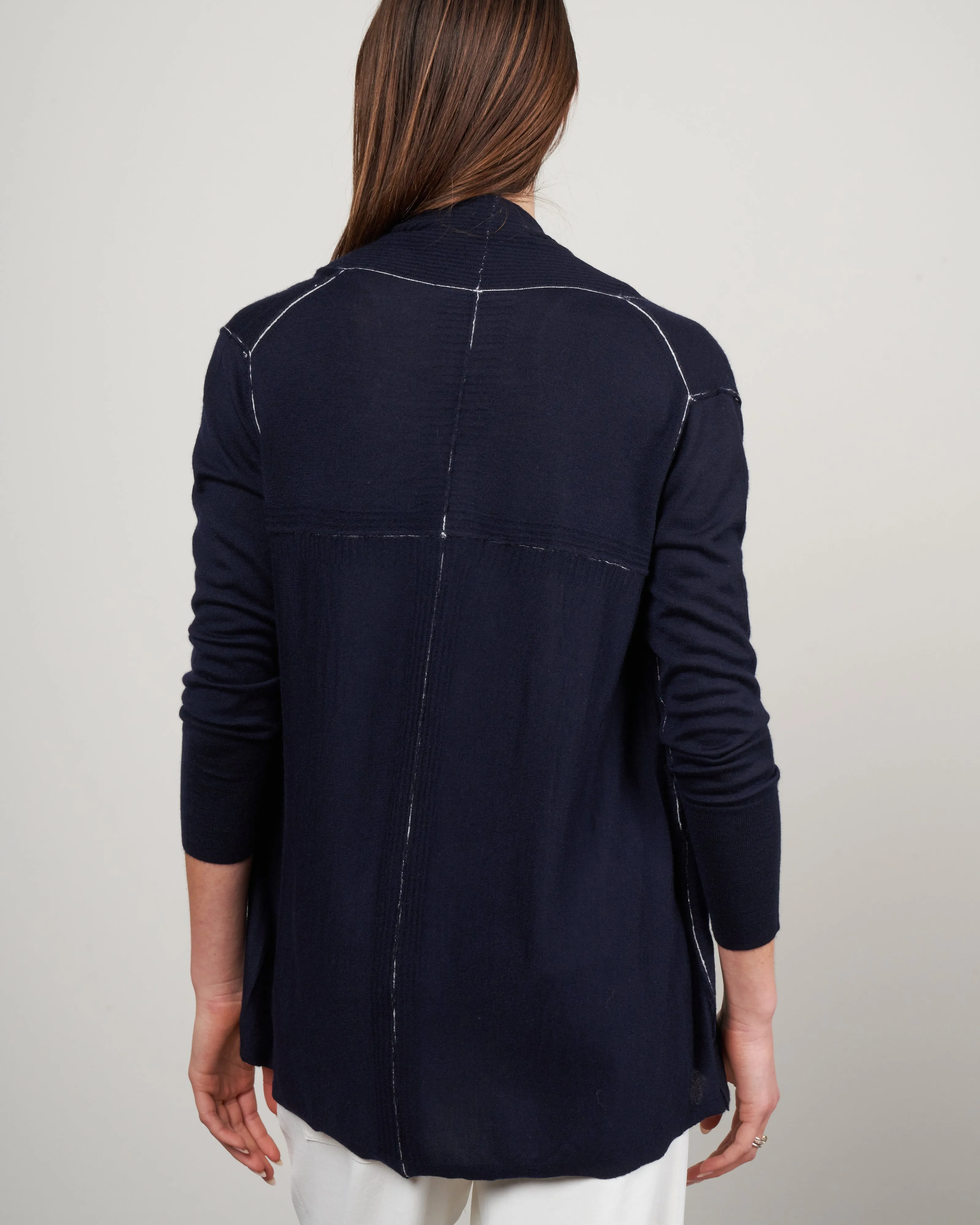 open cardigan - navy