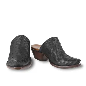 Ostrich Mule - Black