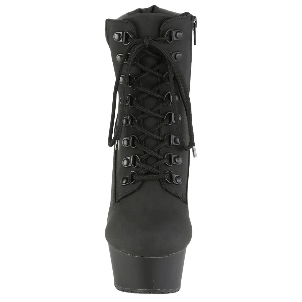 Pleaser DELIGHT 600TL 02 Boots Black Nubuck