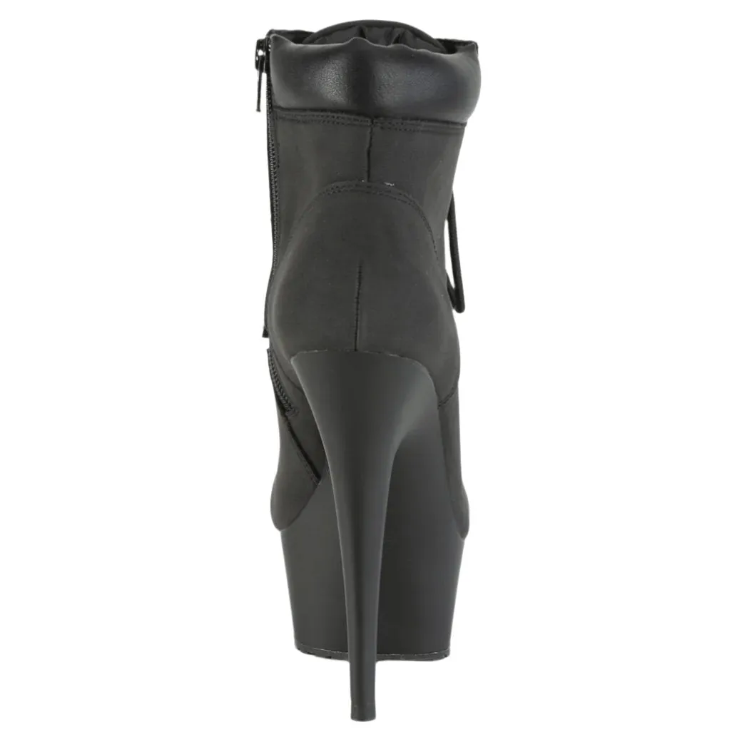 Pleaser DELIGHT 600TL 02 Boots Black Nubuck