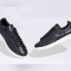 RARE Vintage Barney's NY x adidas Stan Smith Black Leather Sneakers M7 (W8)