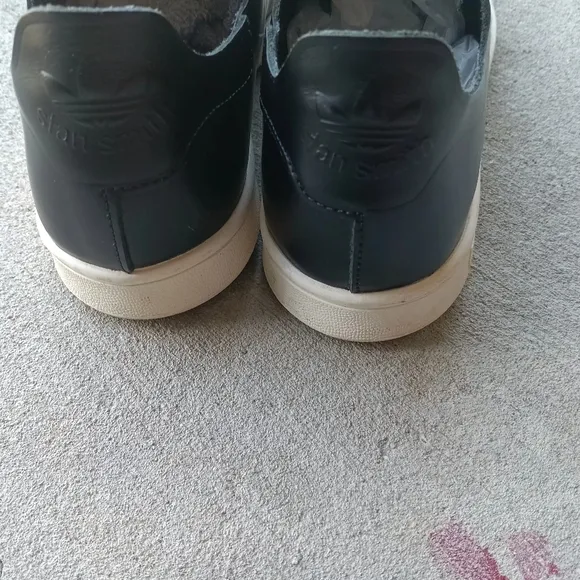 RARE Vintage Barney's NY x adidas Stan Smith Black Leather Sneakers M7 (W8)