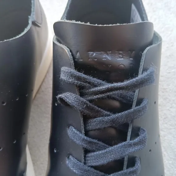 RARE Vintage Barney's NY x adidas Stan Smith Black Leather Sneakers M7 (W8)