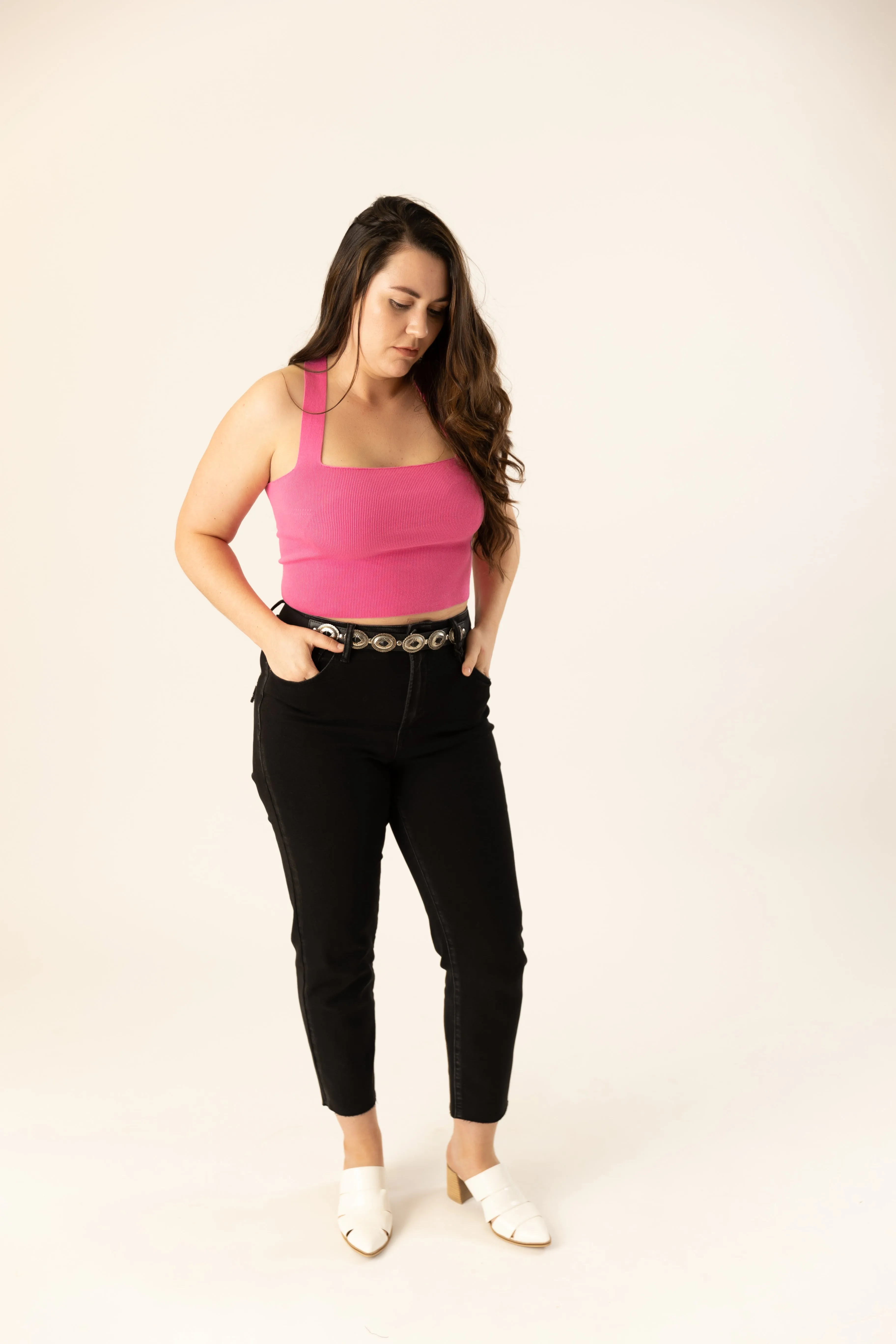 Rio Criss Cross Top - Hot Pink